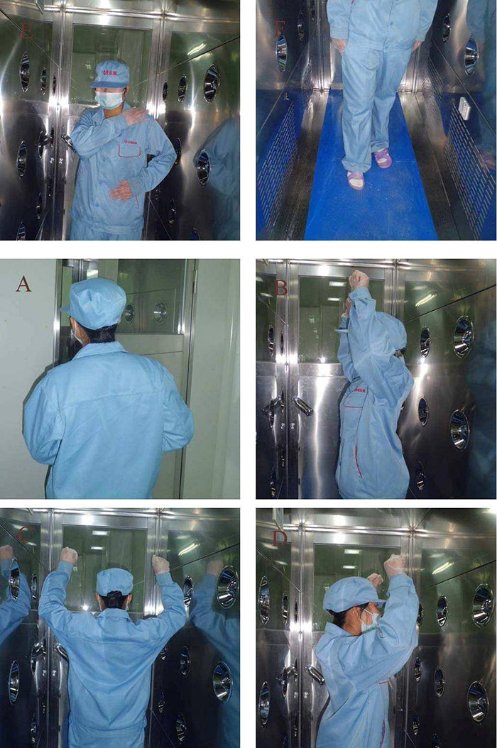 使用前應(yīng)檢查風(fēng)淋室的外觀是否完好，電氣系統(tǒng)是否正常，氣簾是否運(yùn)行順暢。